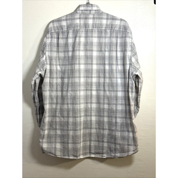 J.Crew Men’s Shirt XL Gray Button Down Long Sleeve Check Casual - Picture 2 of 7